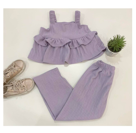 Sophia Gingham Fashion OOTD Terno for Kids-Girls D27