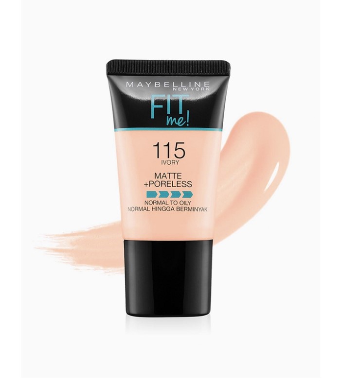 Maybelline Fit Me Matte+Poreless Liquid Foundation Shade 115 18ML