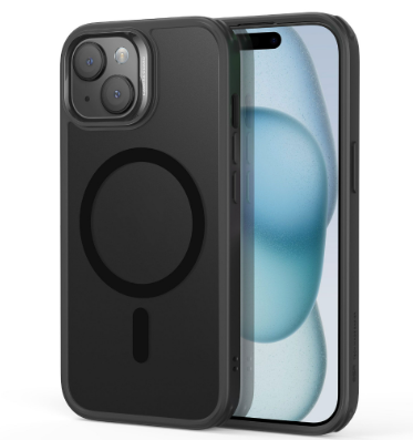 Esr Classic Hybrid Case HaloLock Compatible with i Phone 15 Frosted Black