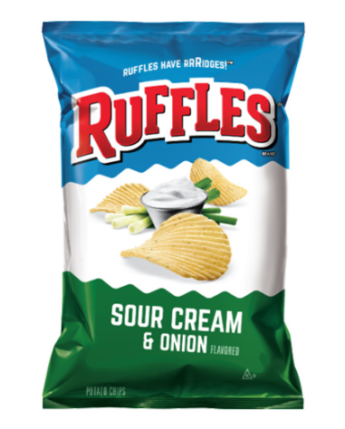 Ruffles Sour Cream & Onion Potato Chips 170g