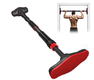 Onetwofit Adjustable Door Pull Up Bar Push Up Sit-ups Bar Heavy Steel Muscle Training Equipment Chin Up Bar Home Exercise Fitness Workout Adjustable OT160