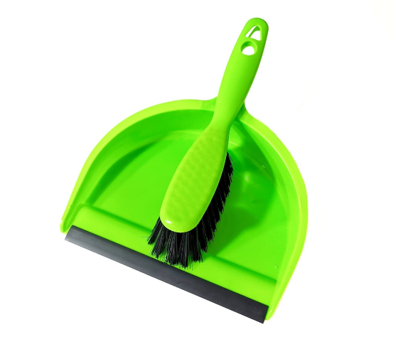 Dustpan and Brush Set #8055 Hand Broom for Easy Dirt Pickup Helps You Keep Clean Everywhere