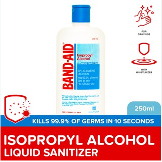 Band-Aid Isopropyl Alcohol 250ml - First Aid, Wound Care, Kill 99% of Germs