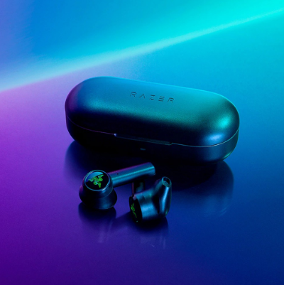 Razer Hammerhead True Wireless Bluetooth Earphones Touch Control Stereo Gaming Earbuds with Mic