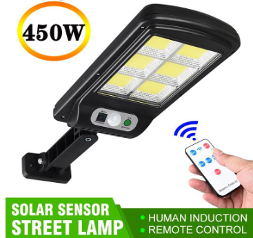 MDZZ 100% Original 6 COB Outdoor Solar Sensor Wall Light Waterproof Human Induction Street Lamp