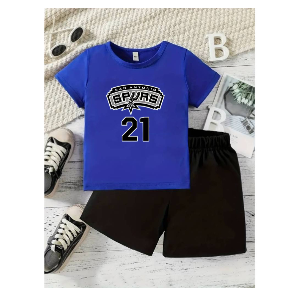 Boy Clothes Corp Terno for Kids Boys Fashion Sando Shorts Set Summer Tshirt  S10