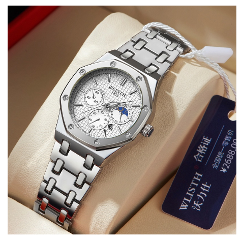 Original Luxury Fashion Retro Men's Watch Business Quartz Waterproof Casual Stainless Steel Watch F1