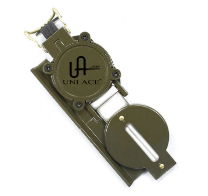 Lensatic Waterproof Compass Camping Hiking Emergency Style Survival Marching Metal