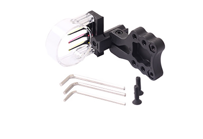 Compound Bow Sight 3 Pin Fiber Optics Sighting Needles Adjustable for Archery Hunting Shooting