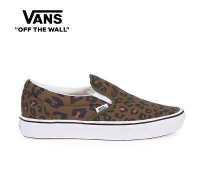 Vans Comfycush Slip-On Animal Grape Leaf Sneakers For Men