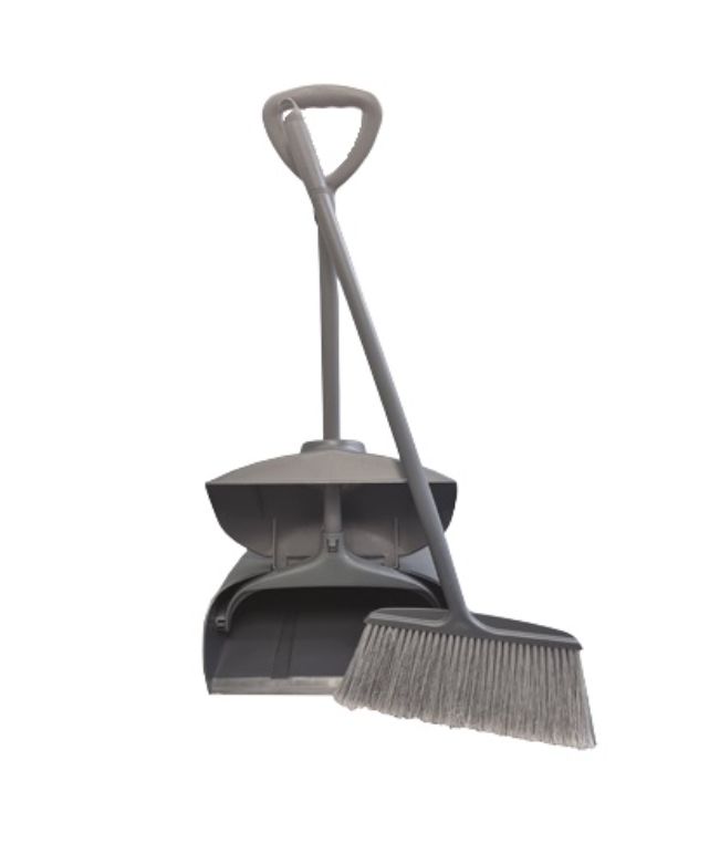 Heavy Duty Lobby Broom Set Multi-Purpose Duo-Pan Pan and Duo-Sweep Combo