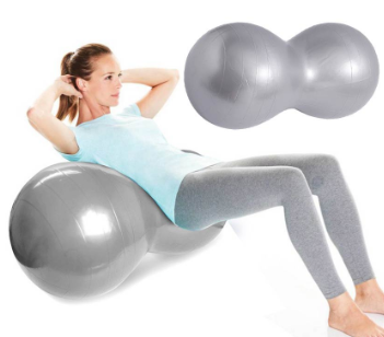 90*45cm Peanut Ball Yoga Fitness Ball Anti-Burst Pilates Yoga Ball Home Exercise Equipment