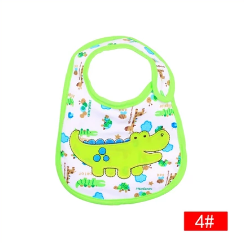 Cotton 3-Layer Cartoon Baby Bib B15