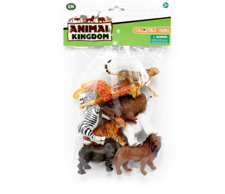 Dream Machine Animal Kingdom Assorted Wild Animals 8-Pack