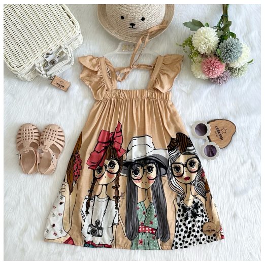 Littlestar Kids Flowy Maxi Summer Dress C2