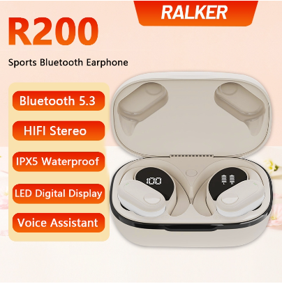 TWS Bluetooth Earphone Sports Wireless Earbuds HIFI Stereo Headphones Waterproof Earphones with Mic