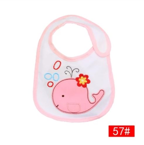 Cotton 3-Layer Cartoon Baby Bib B31
