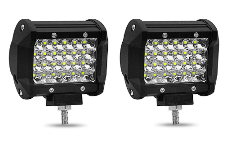 12V/24V 72W 4" LED Work Spotlight Off-Road Driving for Truck Fork Lift Motorcycle 2Pcs