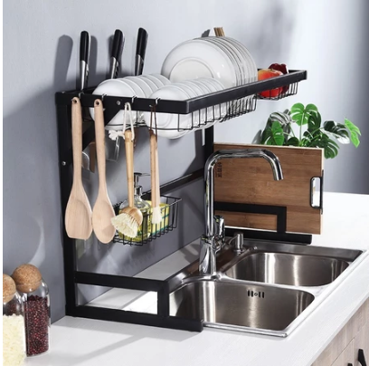 DHD Kitchen Storage Countertop Organizer Dish Drying Rack AS219