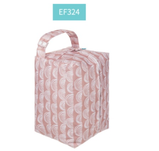 Happyflute Baby Cloth Diaper Bag Waterproof Washable Reusable Wetbag Fashion Diaper Pods Can Hold 5-10Pieces AIO Diapers S18