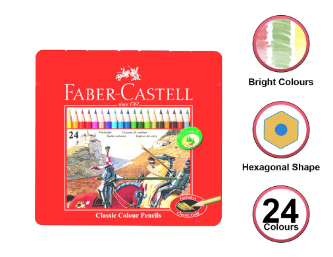 Faber-Castell Classic Color Pencil Metal Case 24 colors [12115845]