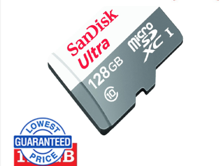 Sandisk SDSQUNR 128GB Ultra microSDXC (New Packaging)