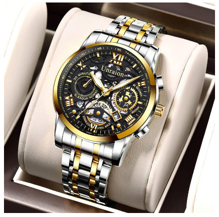 Watch For Men Waterproof Original Relo for Man Quartz With Box Fashion White Stainless Steel New In 2023 Business Casual Style 3