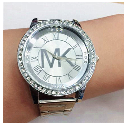 Men's steel band diamond watch fashion simple fashion quartz watch business versatile lovers Watch 006