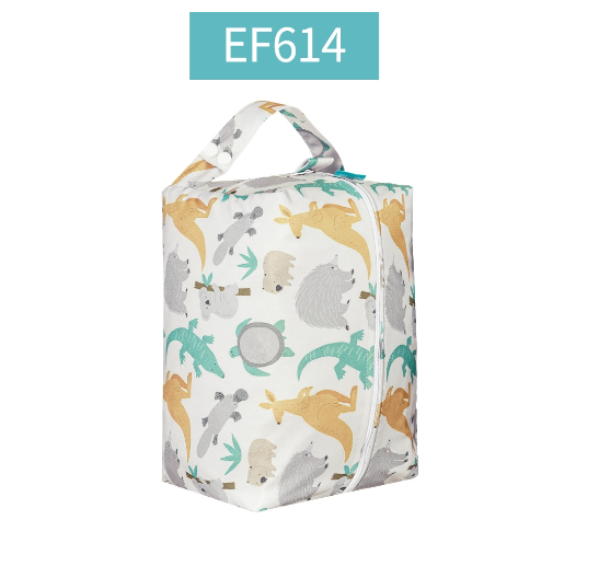 Happyflute Baby Diaper Pads Reusable Waterproof Fashion Prints Wet  Dry Cloth Wet Bag Mums Storage Travel Nappy Bag 0013