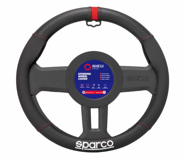 Sparco Corsa Steering Wheel Cover SPS131RD (Red) Universal Fit for Toyota Mitsubishi