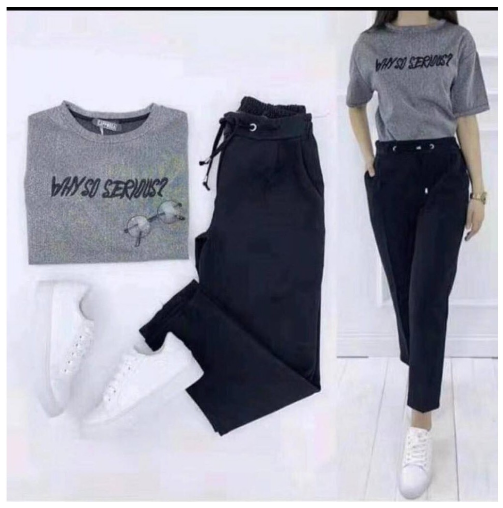 Women’s Tern Set (Printed Top +Pants)