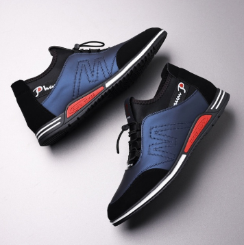 JY. Men's Leather Canvas w/ 6CM Sole Anti-Skid Shoes for Men #M677 (Standard SIze)