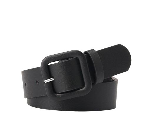 Lovito Women Basic Belts LNA28249 (Black)