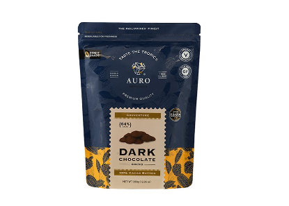 Auro Chocolate 64% Dark Chocolate Couverture Coins 350g