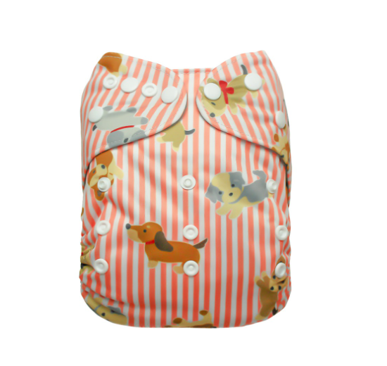 Cathy Baby Charcoal Inner Cloth Diaper Printed One Size Reusable Washable Pocket Bamboo Charcoal Cloth Nappy N15