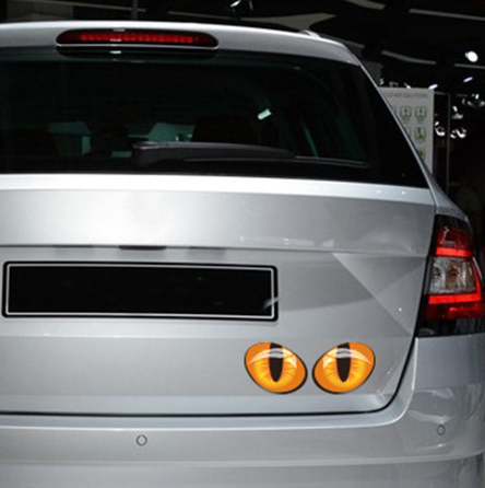 Initial Cat Eyes Motorcycle Personality Reflective Stickers Cars Decals