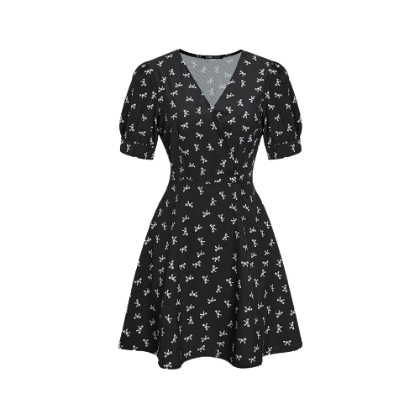 Lovito Women Pattern Dress L62ED150