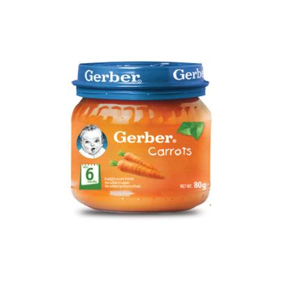 Gerber Carrot Puree Baby Food 80g