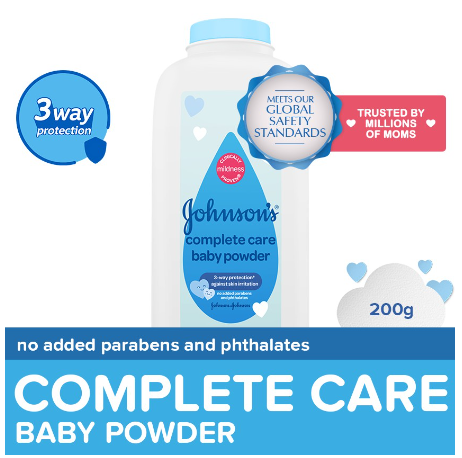 Johnson's Complete Care Baby Powder 200g - Baby Essentials, Baby Care