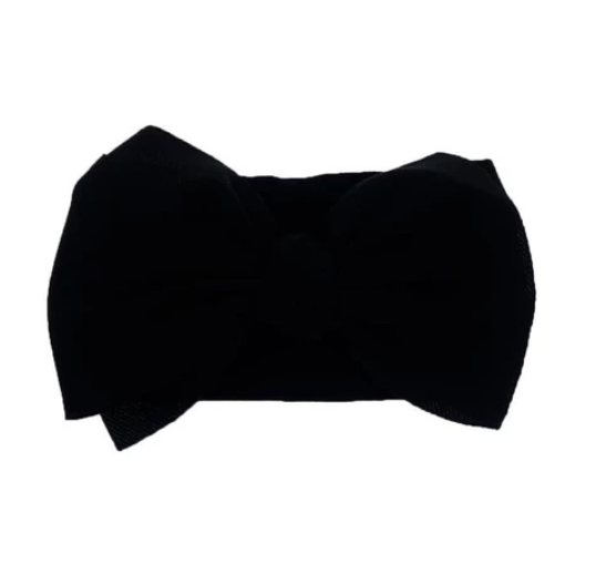 New Baby Nylon Headband Simple Solid Color Children's Hair Accessories High Elastic Bow Infant Headband BH15