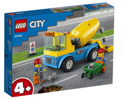Lego 60325 City Cement Mixer Truck Building Blocks