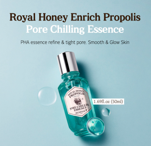 Royal Honey Enrich Propolis Pore Chilling Essence 50ML  Pore Tightening & Moisturizing  PHA Exfoliate