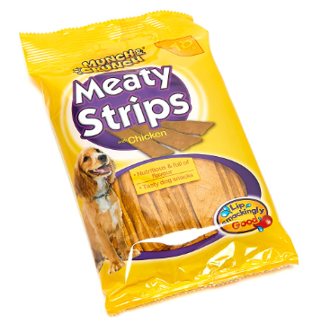 Munch & Crunch Meaty Strips with Chicken 162g