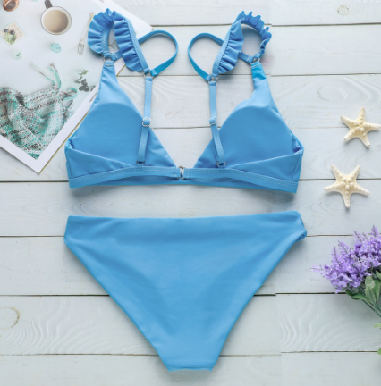 College-style Two-piece Swimsuit for Women