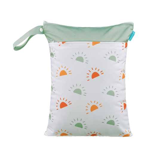Happyflute Wetbag For Baby Diapers Nappies Waterproof Reusable Diaper Bag With Two Zipper D21