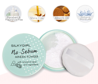 SilkyGirl No Sebum Mineral Face Powder