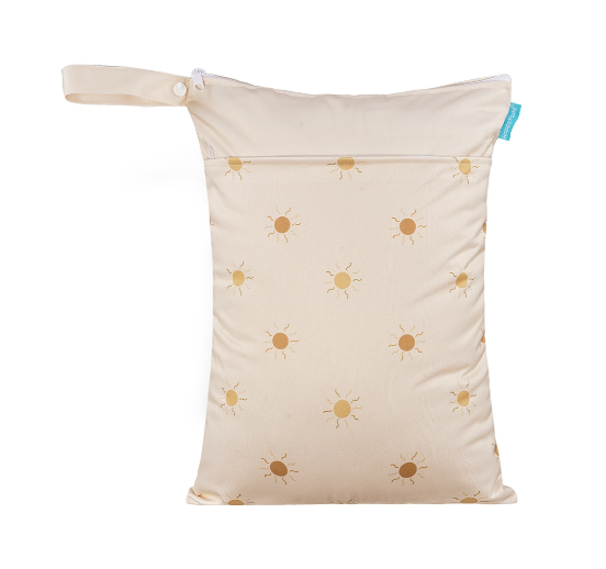 Happyflute Wetbag For Baby Diapers Nappies Waterproof Reusable Diaper Bag With Two Zipper 30cmx40cm C23