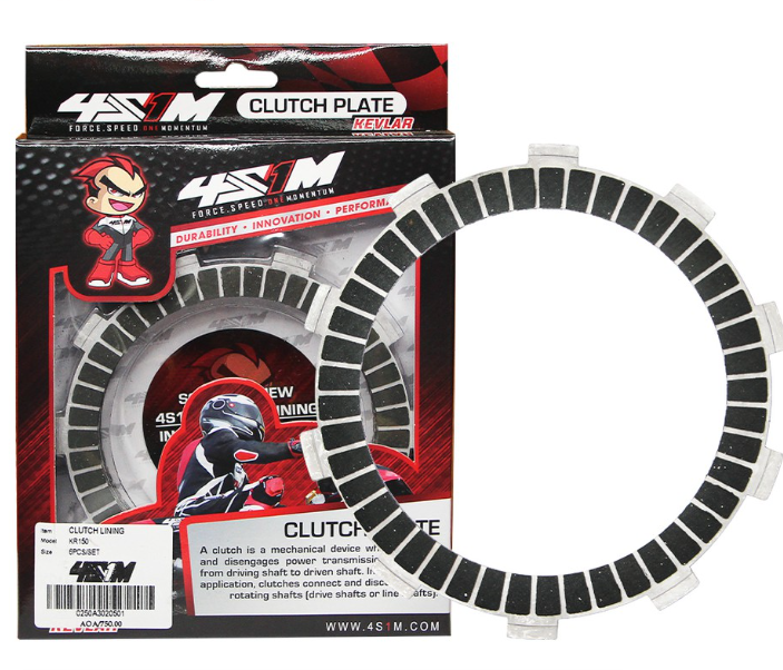4S1M Clutch Lining For KR150 6 Pieces Per Set R-Series