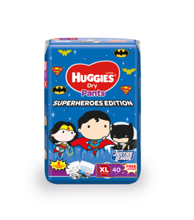 Huggies Dry Pants Superheroes Edition XL - 42 pcs