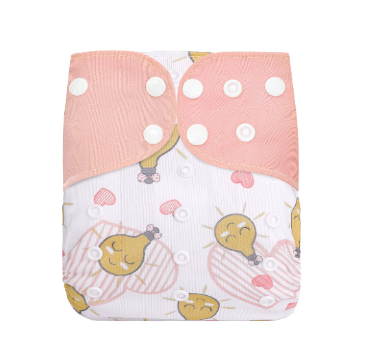 Reusable Waterproof Diaper With Single Size Print D25